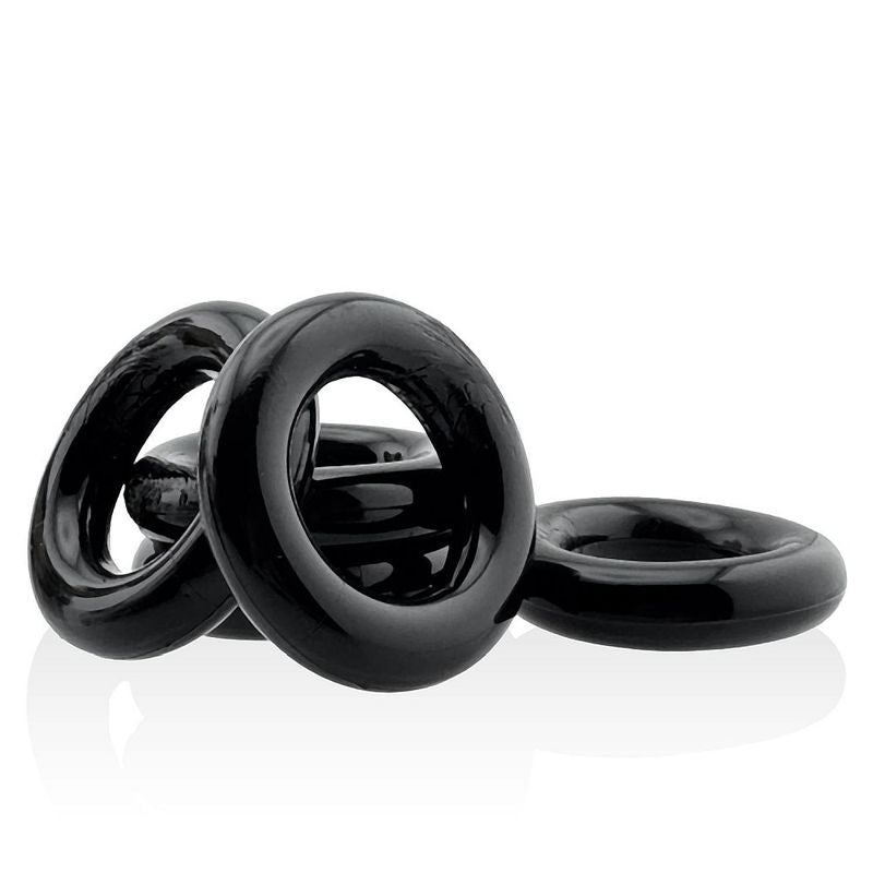 Jacker Stack 5 Pc Strong Cock Ring Black - Just for you desires