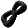 Boomerang Double Cockring Ball Stretcher Black - Just for you desires