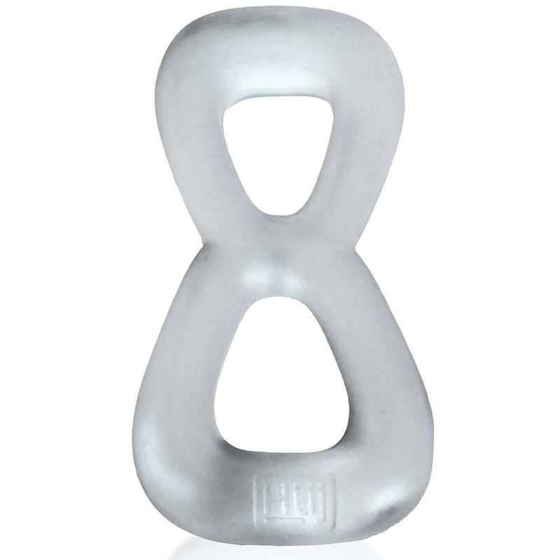 Boomerang Double Cockring Ball Stretcher Clear - Just for you desires