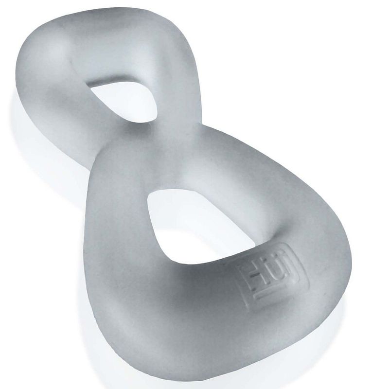 Boomerang Double Cockring Ball Stretcher Clear - Just for you desires