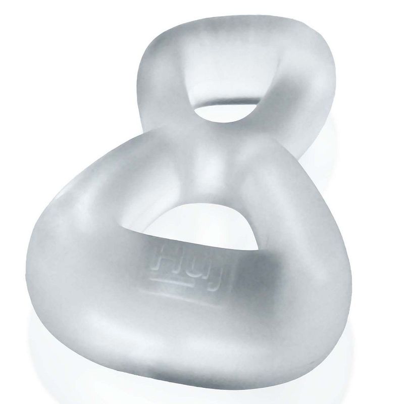 Boomerang Double Cockring Ball Stretcher Clear - Just for you desires