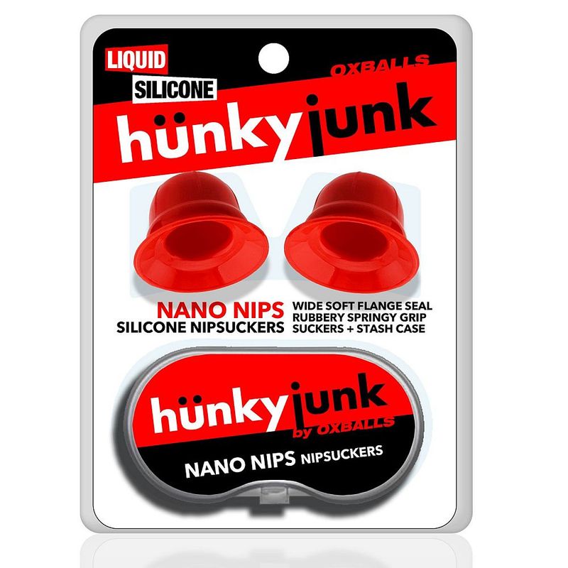 Nano Nips Nipple Sucker Silicone Red w Storage Case - Just for you desires