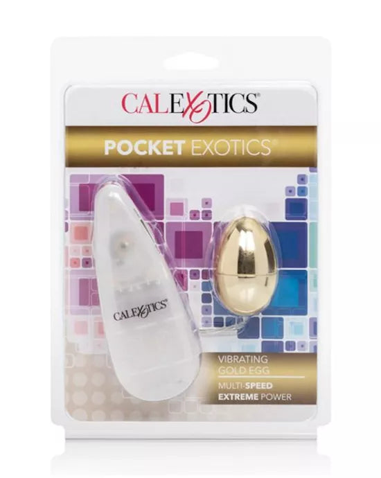 Pocket Exotics Vibrating Gold Egg