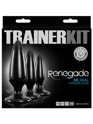 172698 - Renegade Pleasure Plug 3 Piece Trainer Kit - Just for you desires