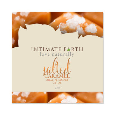176129 - Intimate Earth Oral Pleasure Glide Salted Caramel Foil 3 Ml - Just for you desires