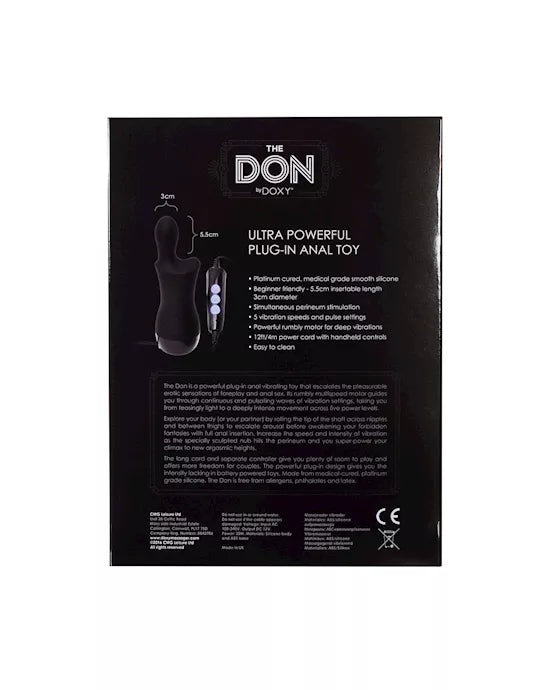 Doxy - The Don (Skittle) Plug-In Anal Toy - Just for you desires