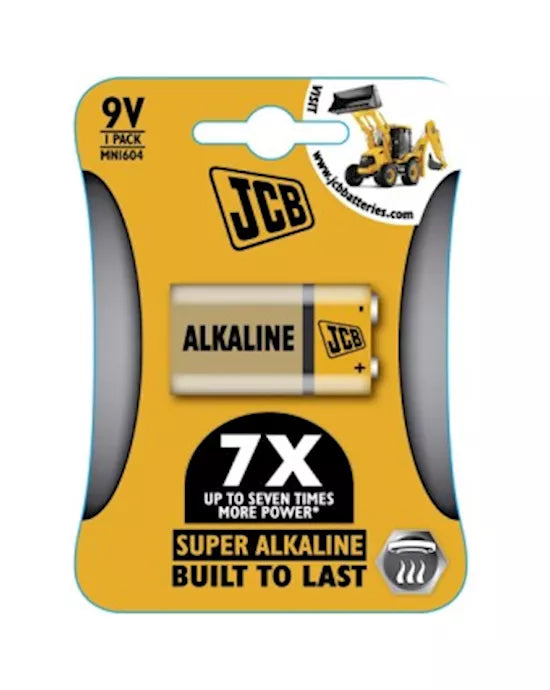JCB 9 volt Super Alkaline single pack Hang Sell - Just for you desires