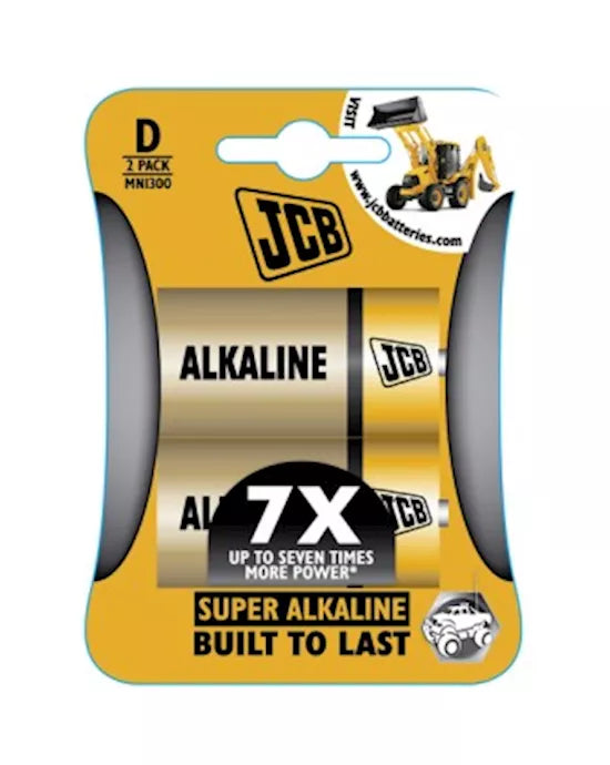 JCB D size Super Alkaline 1.5v pack of two Hang Sell - Just for you desires