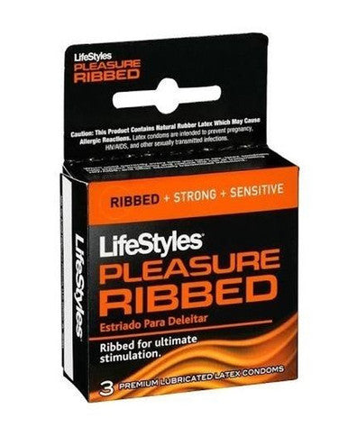 195921 - Lifestyles Ribbed 3Pk - Just for you desires