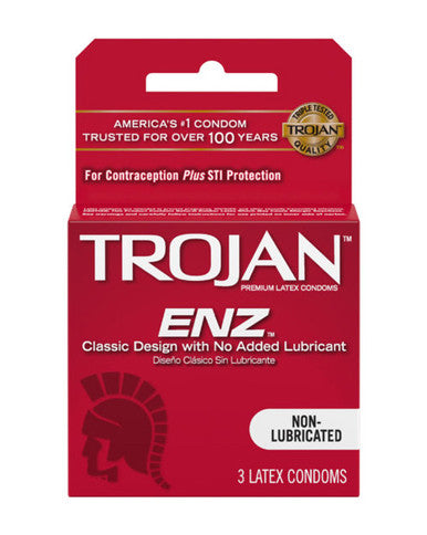 195952 - Trojan Enz Non-Lubricated 3Pk - Just for you desires