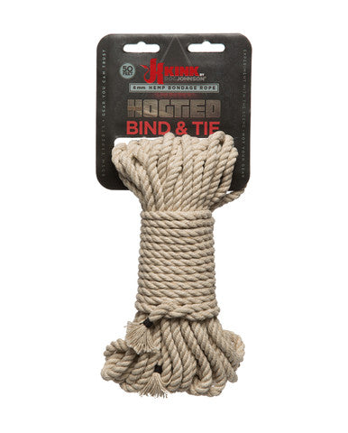 196212 - Bind & Tie- 6Mm Hemp Bondage Rope 50Ft - Just for you desires