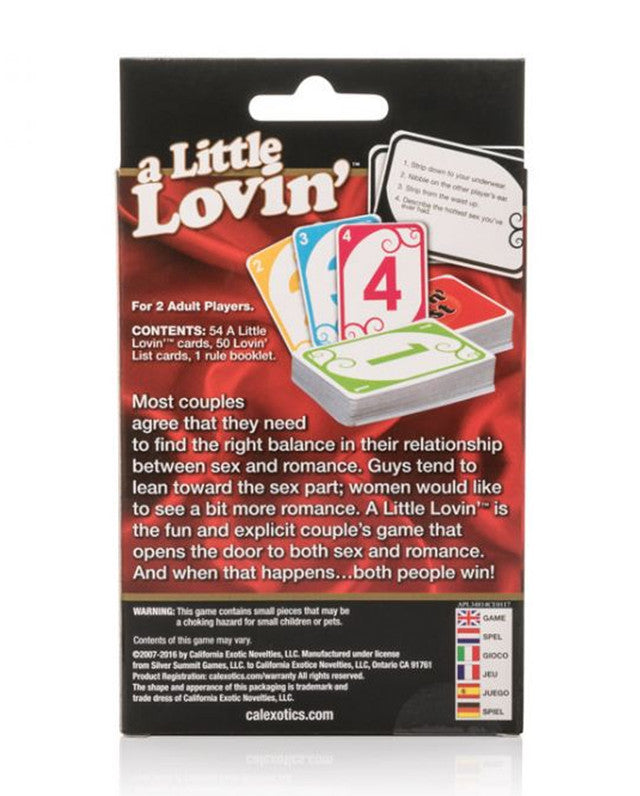 198325 - A Little Lovin' Adult Card Game - Just for you desires