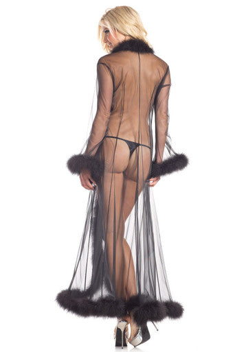200773 - Full-Length Sheer Robe - Just for you desires