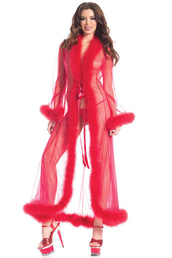 200775 - Full-Length Sheer Robe - Just for you desires