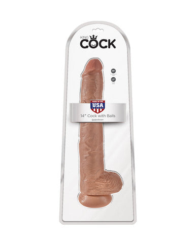 205429 - King Cock 14 Inch Suction Cup Dildo - Just for you desires