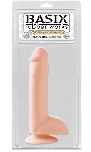 20885 - Basix 8 Inch Suction Cup Dildo - Just for you desires
