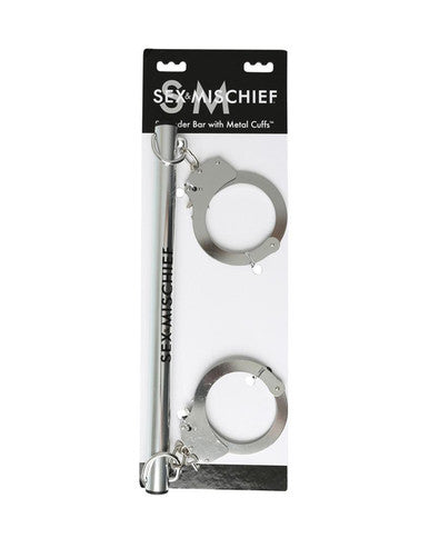 210191 - Sex & Mischief Spreader Bar With Metal Cuffs - Just for you desires