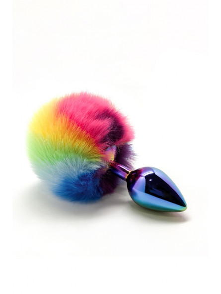 Wooomy Filippi Fluffy Rainbow Metal Plug M - Just for you desires