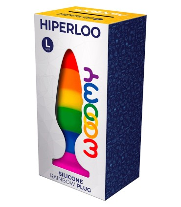 Wooomy Hiperloo Silicone Rainbow Plug L - Just for you desires