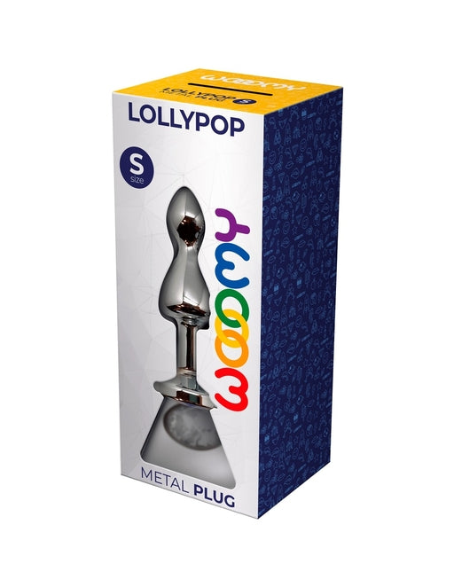 Wooomy Lollypop Double Ball Metal Plug White S - Just for you desires