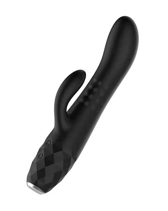 Diamonds The Duchess - Rotating Beaded Rabbit Vibe Blk - Just for you desires