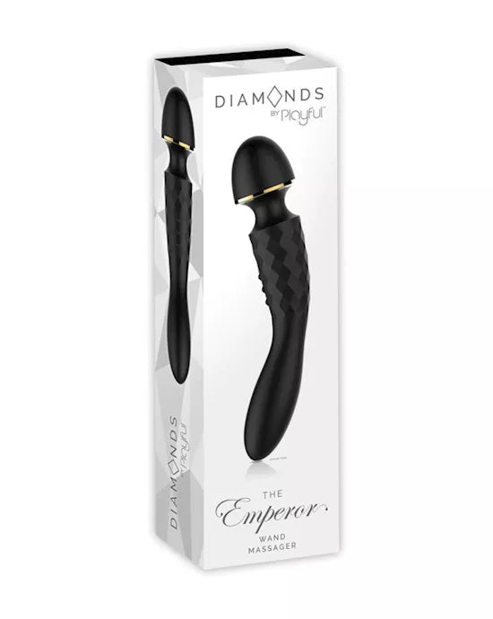 Diamonds The Emperor - Wand Massager Black - Just for you desires