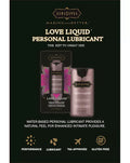 LOVE LIQUID Lubricant 4x6 Info Card - Just for you desires