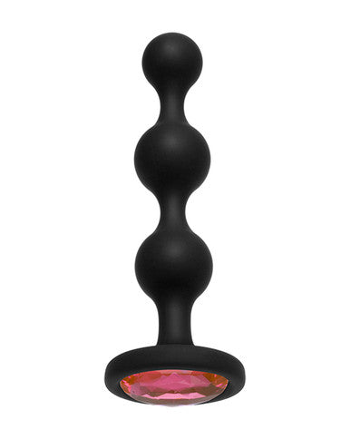 216862 - Booty Bling Jewelled Wearable Silicone Anal Beads Plug - Just for you desires