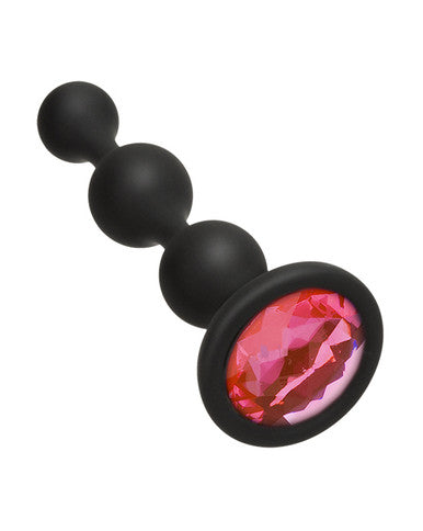 216862 - Booty Bling Jewelled Wearable Silicone Anal Beads Plug - Just for you desires