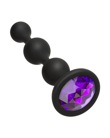 216863 - Booty Bling Jewelled Wearable Silicone Anal Bead Plug - Just for you desires