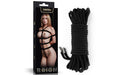 Rebellion Reign Ebony 10m Silky Bondage Rope Black - Just for you desires