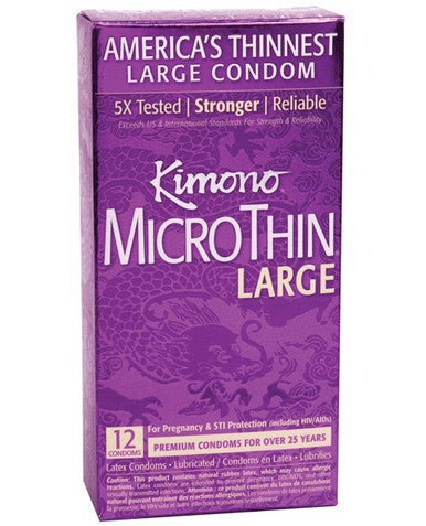 217320 - Kimono Microthin Large - 12 Pack - Just for you desires
