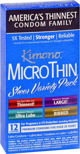 217324 - Kimono Microthin Sheer Variety Pack - 12 Pack - Just for you desires