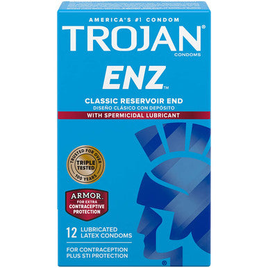 217528 - Trojan Enz Spermicidal - 12 Pack - Just for you desires