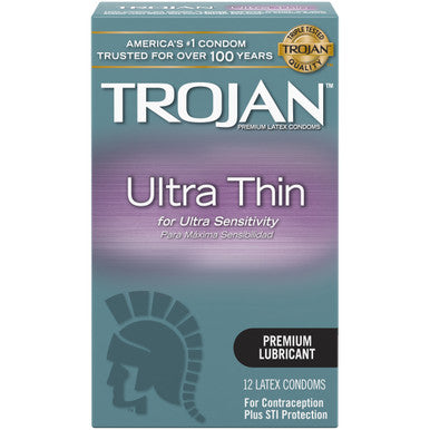 217559 - Trojan Ultra Thin Condoms 12 Pack - Just for you desires