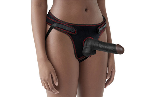 Easy Strap On Set 7.5in Black - Just for you desires