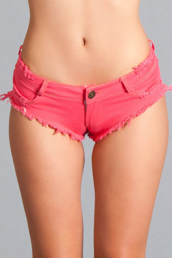 218688 - Low Waist Cut OffDenim Booty Shorts - L - Just for you desires