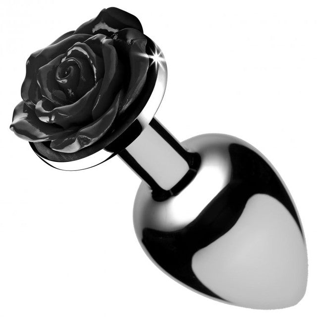 BS Black Rose Butt Plug- Medium - Just for you desires