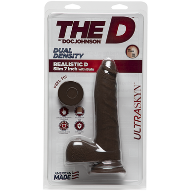 220366 - The Ultraskyn Realistic 7 Inch Slim Dildo With Balls - Just for you desires
