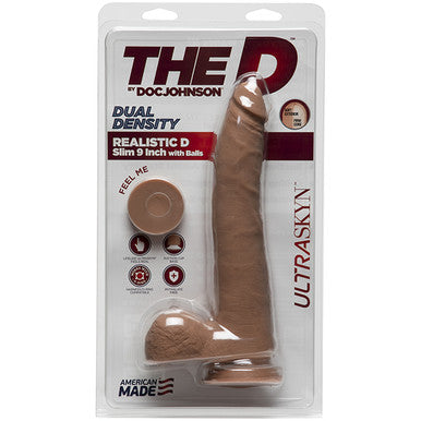 220367 - The Ultraskyn Realistic 9 Inch Slim Dildo With Balls - Just for you desires