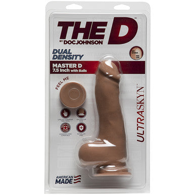 220381 - The Master D 7.5 Inch Ultraskyn Dildo With Balls - Just for you desires