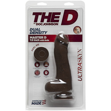 220382 - The Master D 7.5 Inch Ultraskyn Dildo With Balls - Just for you desires