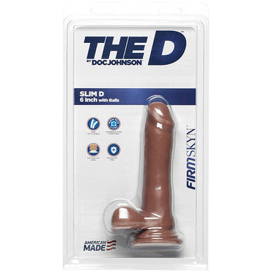 220391 - Doc Johnson Firmskyn 6 Inch Slim Dildo With Balls - Just for you desires