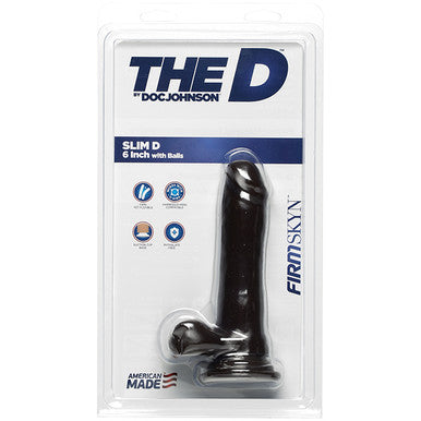 220392 - Doc Johnson Firmskyn 6 Inch Slim Dildo With Balls - Just for you desires