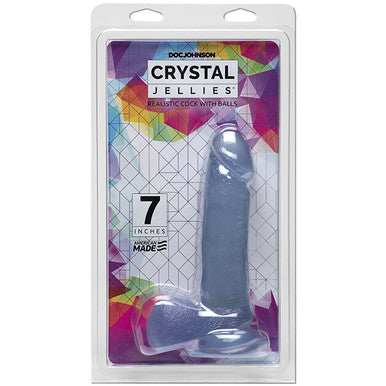 220516 - Crystal Jellies 7 Inch Realistic Cock With Balls - Just for you desires