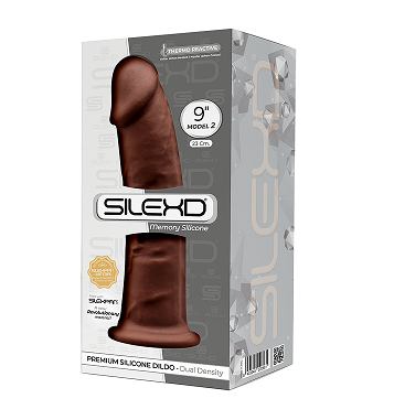 Silexd 9"" Model 2 Brown - Just for you desires