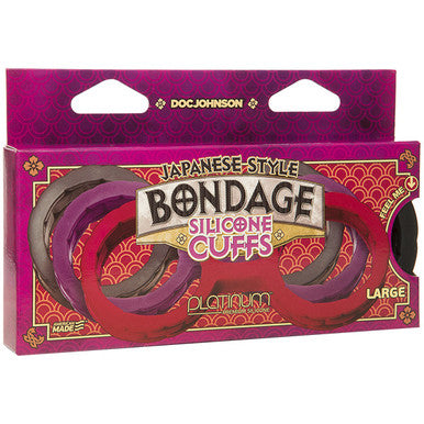 220801 - Japanese Bondage Silicone Cuffs - Large - Just for you desires