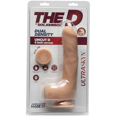 220907 - Doc Johnson Ultraskyn 9 Inch Uncut Dildo With Balls - Just for you desires