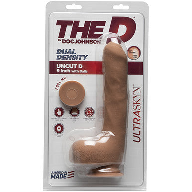220908 - Doc Johnson Ultraskyn 9 Inch Uncut Dildo With Balls - Just for you desires