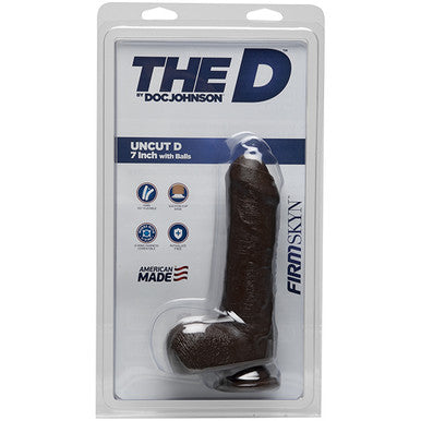 220912 - Doc Johnson Firmskyn 7 Inch Uncut Dildo With Balls - Just for you desires